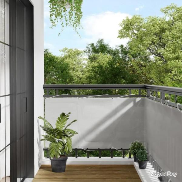 cran de balcon gris clair 75x600 cm 100% polyester oxford