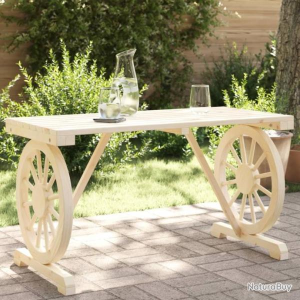 Table de jardin 115x55x65 cm bois de sapin massif