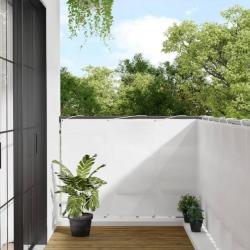 Écran de balcon blanc 120x800 cm 100% polyester oxford