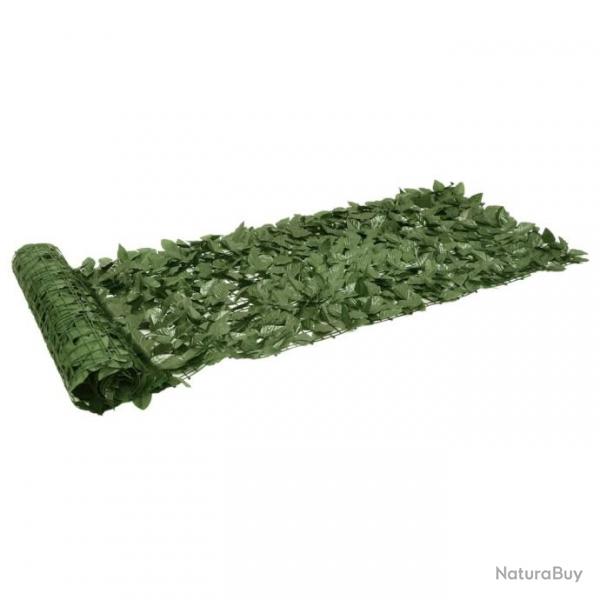 cran de balcon avec feuilles vert fonc 200x75 cm