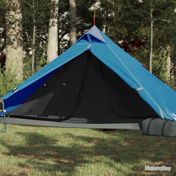 Tente de camping 1 personne bleu impermable