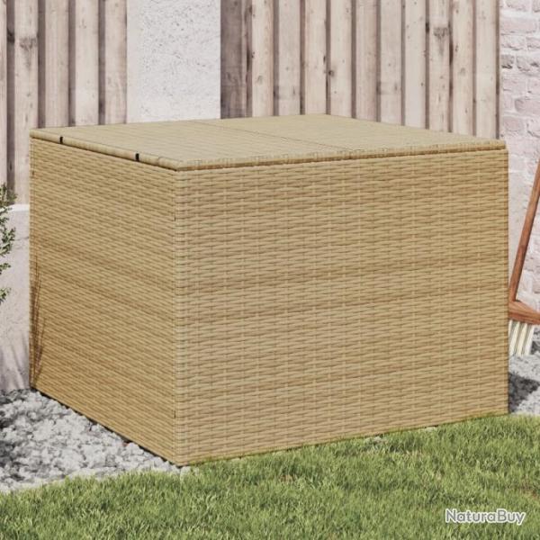 Bote de rangement de jardin mlange beige 291L rsine tresse