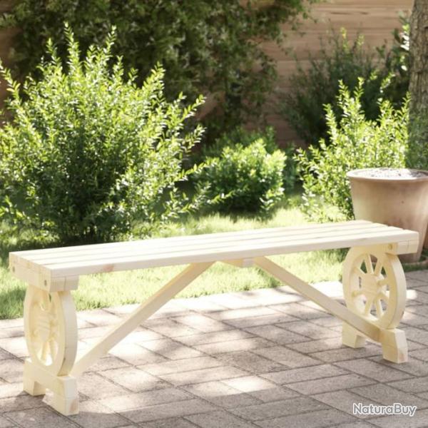 Banc de jardin 115 cm bois de sapin massif