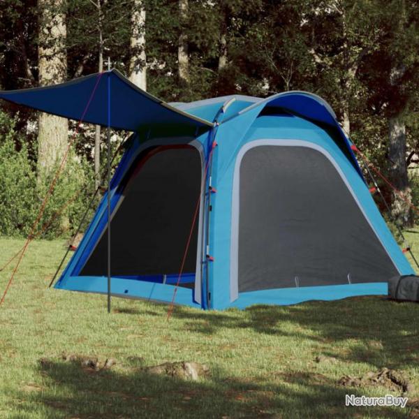 Tente de camping 4 personnes bleu libration rapide impermable