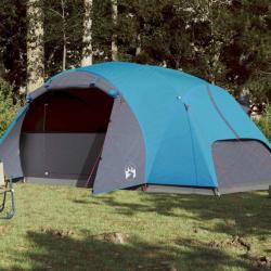 Tente de camping 8 personnes bleu imperméable