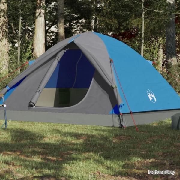 Tente de camping  dme 3 personnes bleu impermable