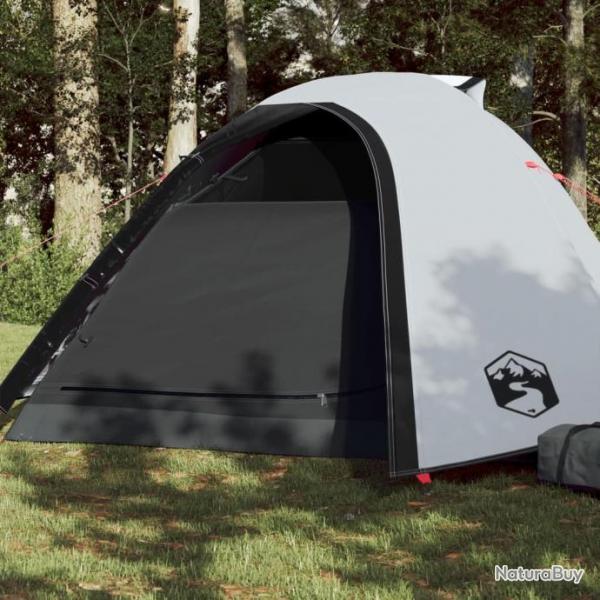 Tente de camping 4 personnes blanc tissu occultant impermable