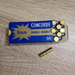 Boite 50 cartouche concorde 9mm double charge