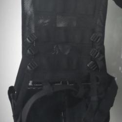 Gilet tactique noir-Chasse-Défense-Paint ball...Gilet respirant-Tactical paint ball vest