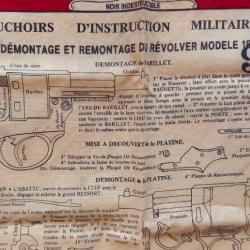 Mouchoir d'instruction N°1Demontage revolver 1873