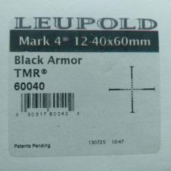 LEUPOLD Mark4 12-40 x 6omm réticule TMR