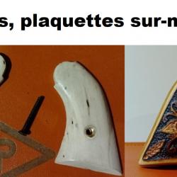 poignée crosse, plaquettes sur-mesure revolvers poudre noire