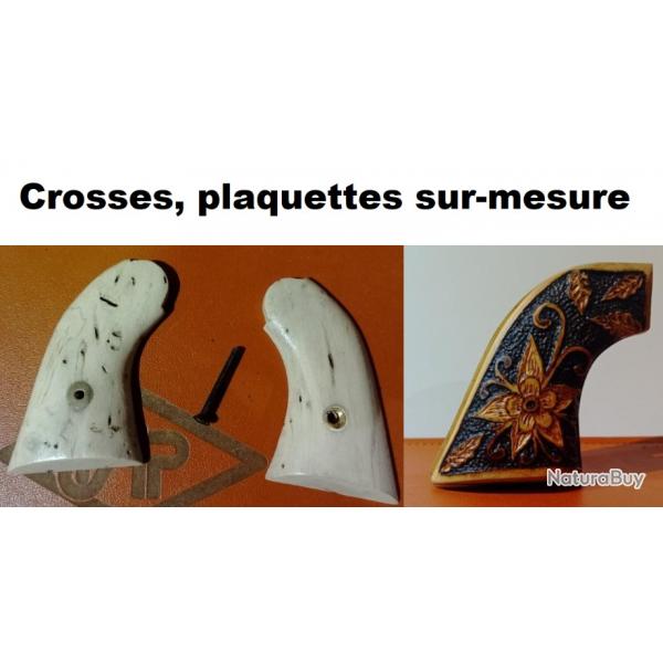 poigne crosse, plaquettes sur-mesure revolvers poudre noire