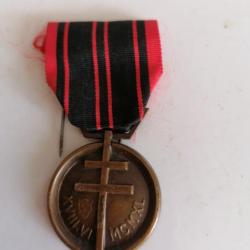 Médaille de la résistance française 1939, 1945