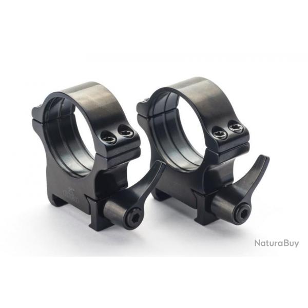 Colliers Acier amovibles de 26 mm MEDIUM (10 mm) - RUSAN QD pour rails Weaver & Picatinny