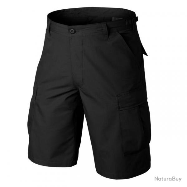 short bdu polycoton ripstop Black