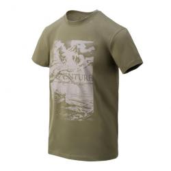 t shirt l aventure est là bas OliveGreen