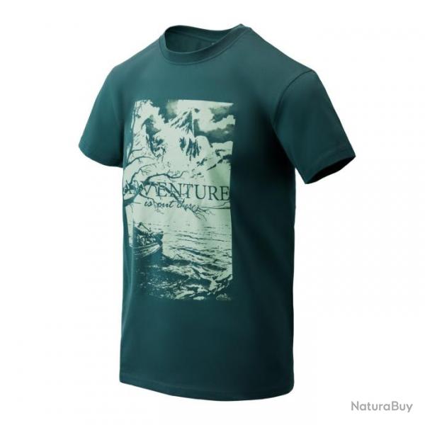 t shirt l aventure est l bas DarkAzure