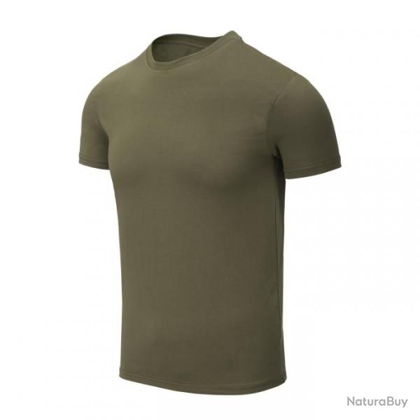 t shirt slim en coton biologique OliveGreen