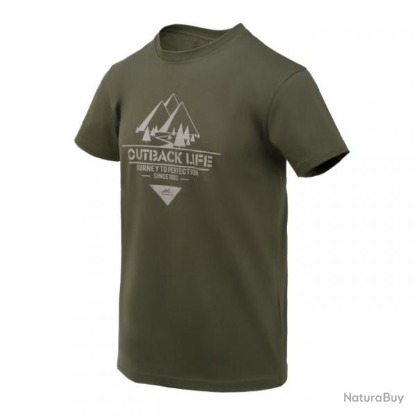 t shirt la vie dans l outback TaigaGreen