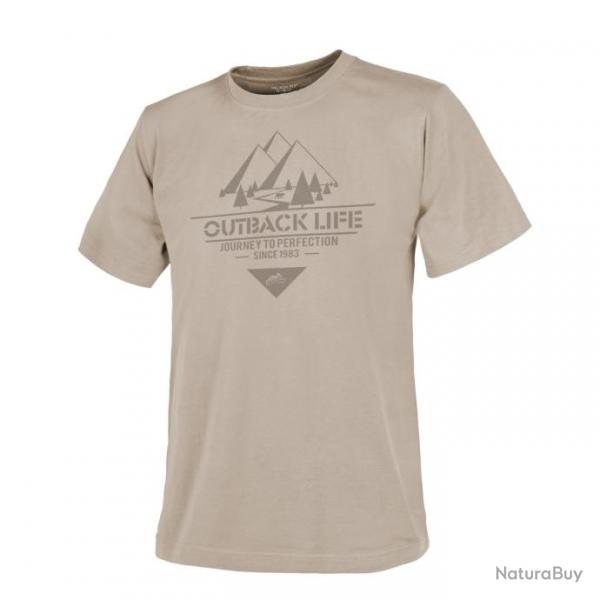 t shirt la vie dans l outback Khaki