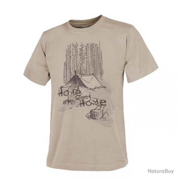 t shirt home sweet home Khaki