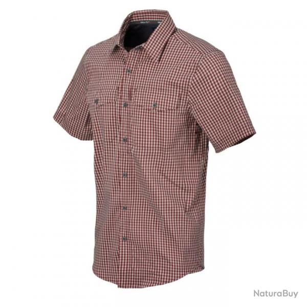 chemise  manches courtes  port dissimul DirtRedCheckered