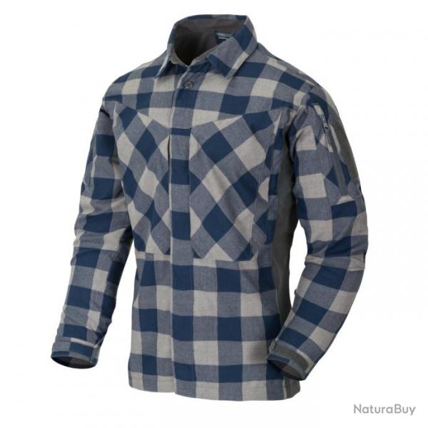 chemise en flanelle mbdu SlateBlueCheckered