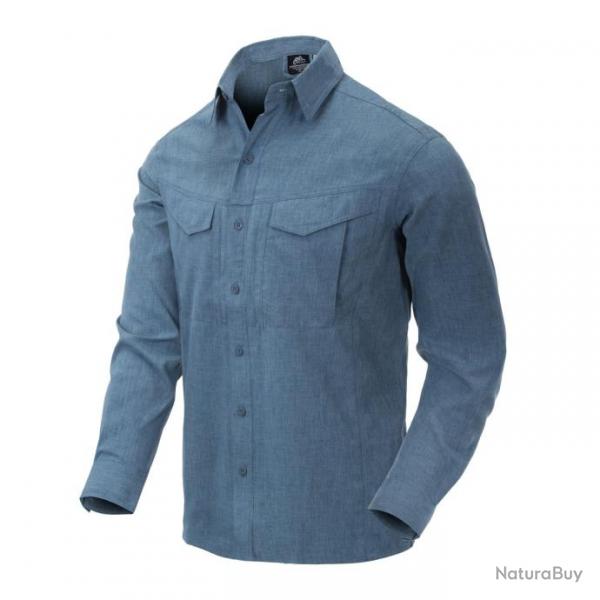 Defender mk2 gentleman shirt mlange noir MelangeBlue