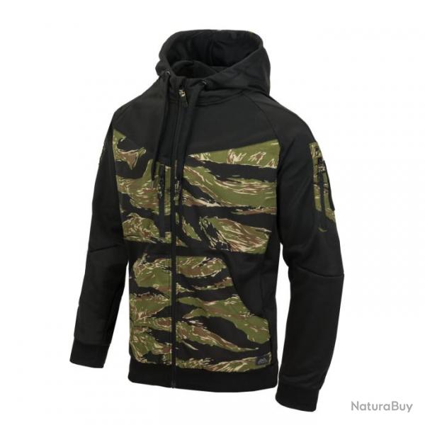 Sweat  capuche fullzip BlackTigerstripeA