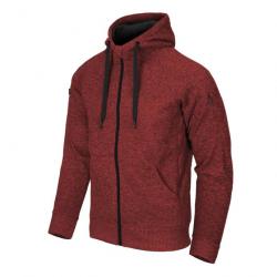 sweat à capuche tactique secret fullzip ® MelangeRed