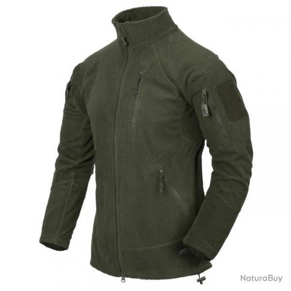 veste tactique alpha polaire quadrille OliveGreen