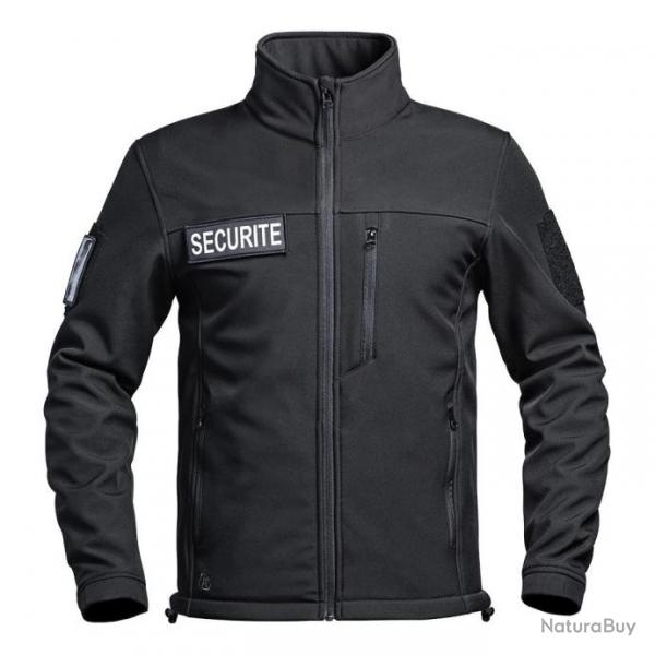 Veste softshell Scu One flap scurit noir