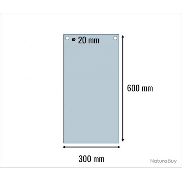 Gong Rectangle Rouge Ramor 500 - 9,20 mm L300 mm x L600 mm