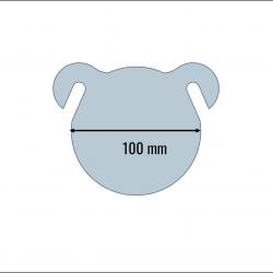 Gong Disque Oreille Ouverte Rouge Ramor 500 - 9,20 mm 100 mm