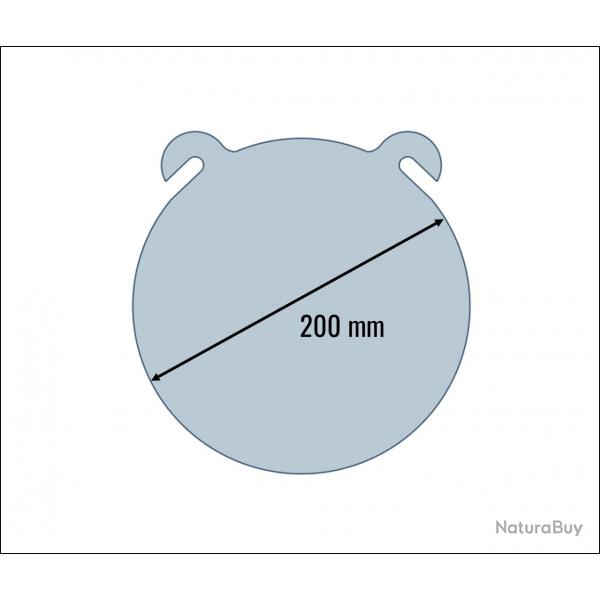 Gong Disque Oreille Ouverte Rouge Hardox 500 - 12 mm 200 mm