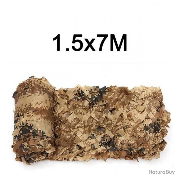 FILET DE CAMOUFLAGE DESERT 1.5 X 7 METRES