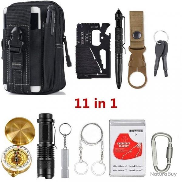 Kit de Survie 11 EN 1 NOIR