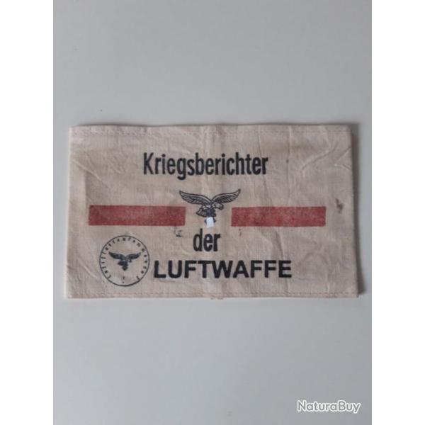 BRASSARD  "KRIEGSBERICHTER DER LUFTWAFFE"