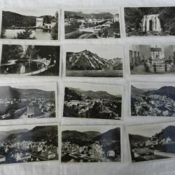 lot de 12 anciennes photos noir et blanc de la Bourboule (63)