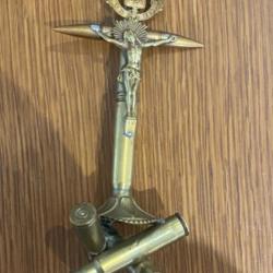 A1) Crucifix artisanat de tranchée, VERDUN Ww1
