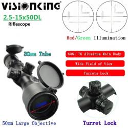 Visionking Lunette De Visée 2.5-15x50 DL Paiement en 3 ou 4 fois - LIVRAISON GRATUITE !!!