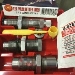 LEE PACESETTER DIE - 3 OUTILS - 243 WINCHESTER