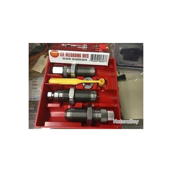 LEE RELOADING DIES - 3 OUTILS - 38 AUTO - 38 SUPER AUTO