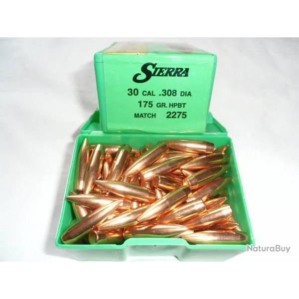 Ogives Sierra cal.308 175gr. HPBT 100ogives