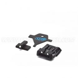 LPA SPS01HK30 Carry Sight Set for H&K P30/P45/SFP9 with White Dots