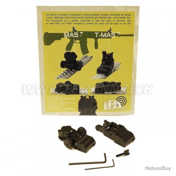 LPA MAS7 & T-MAS7 Folding Adjustable Set for Rifles