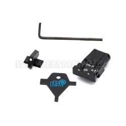 LPA SPR62BN30 Adjustable Sight Set for Browning HP Vig., HP MKIII, HP Pract., HP40 S&W with dovetail