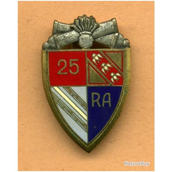 Insigne 25 RA - 25 Rgiment d'Artillerie