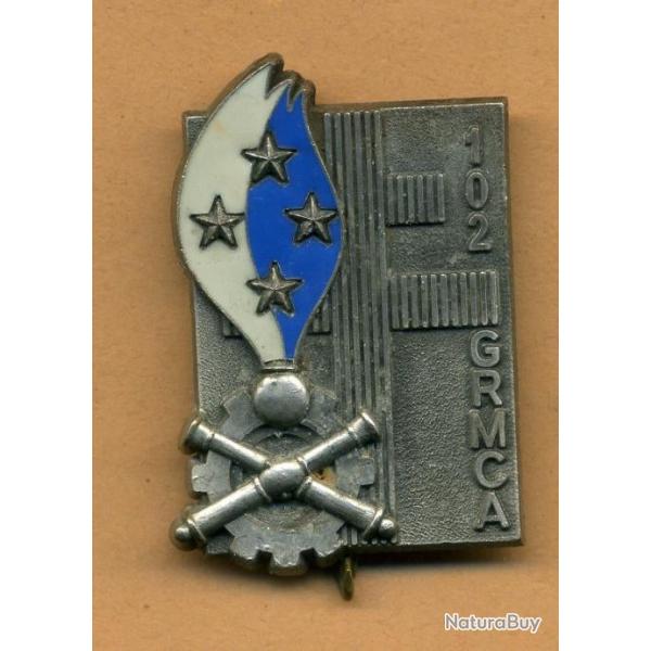 Insigne 102 GRMCA  -  102 Groupe de Rparation du Matriel de Corps d'Arme